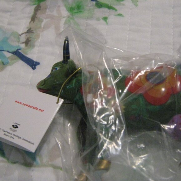 Westland Giftware Other - NEW Retired  LA VACHE EFFLEURE - COW PARADE #9200 KANSAS CITY Ceramic 2002